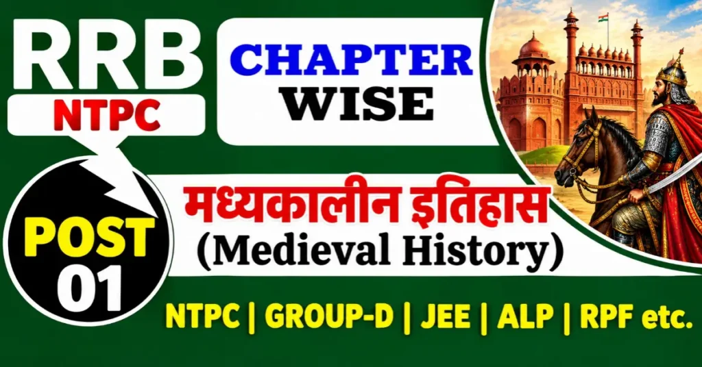 RRB NTPC Medieval History Questions in Hindi Set 01 – Arab and Turkish Invasions and Delhi Sultanate